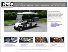 Tablet Screenshot of diversifiedgolfcars.com